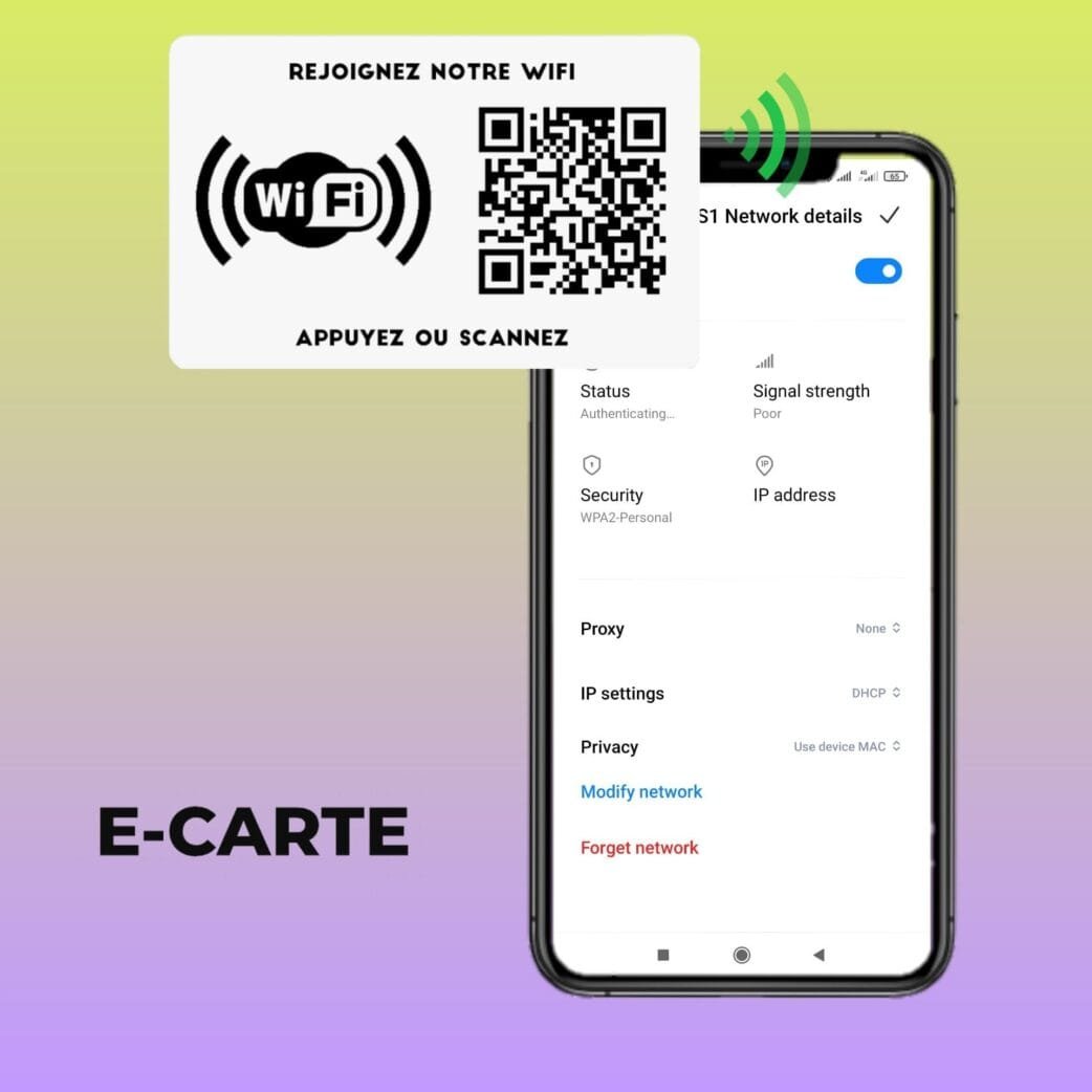 Carte NFC | Code WIFI – Image 2