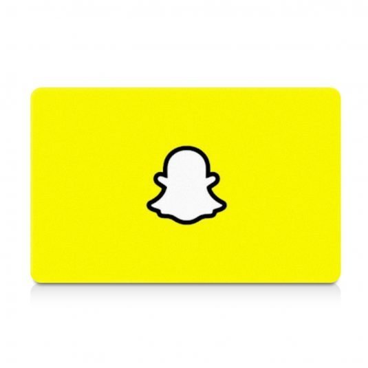 Carte NFC Snapchat profile
