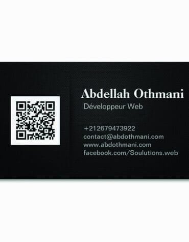 Carte de visite papier standard