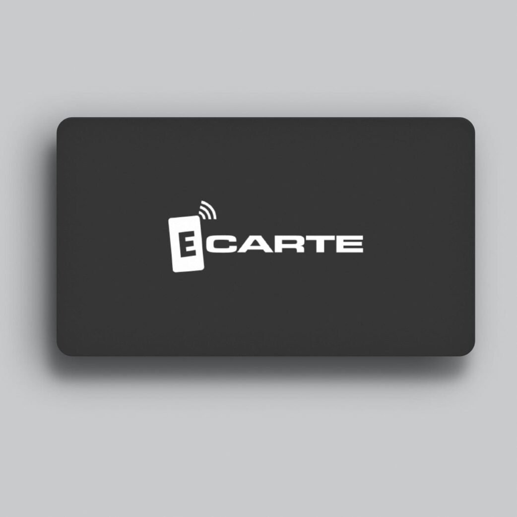 CARTE PVC NOIR MAT