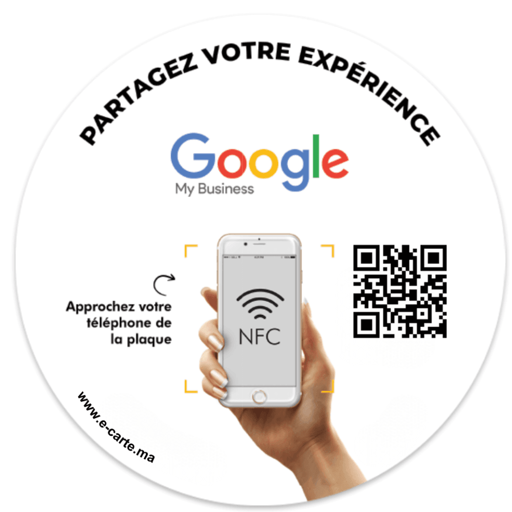 Stickers NFC avis Google - Digital Business Card