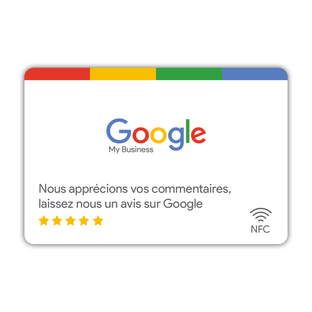 Carte NFC Avis Google
