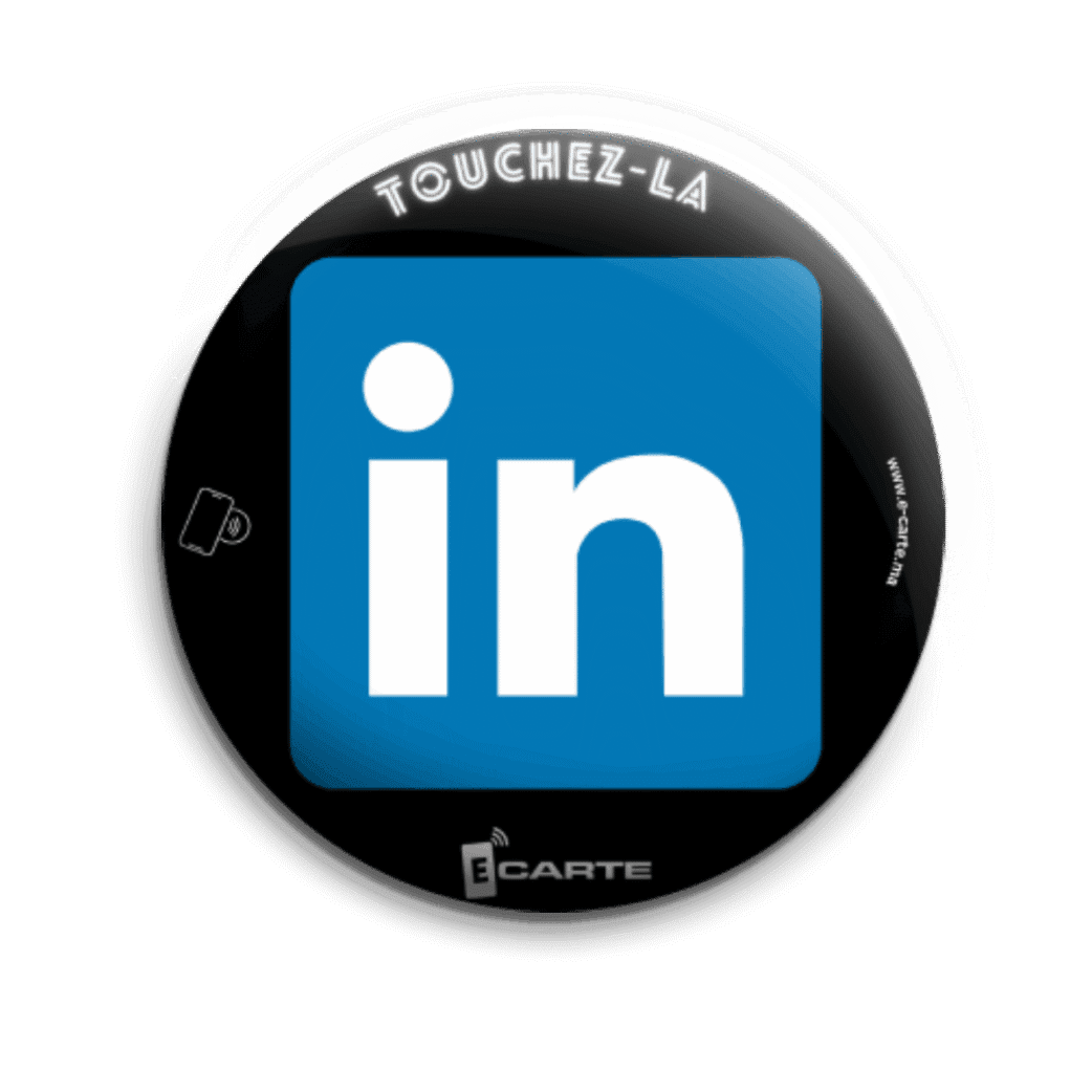 NFC TAP ÉTIQUETTE SOCIALE LINKEDIN