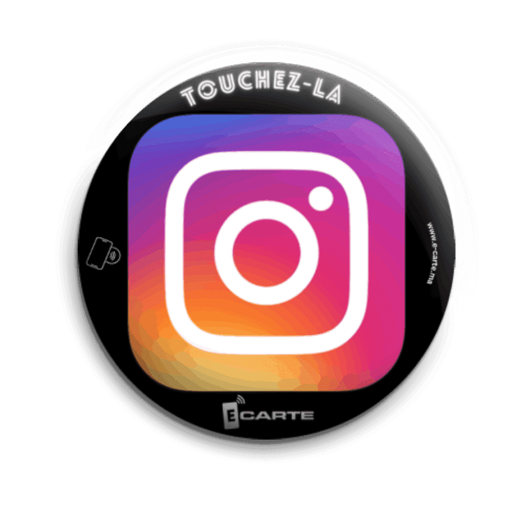 NFC TAP ÉTIQUETTE SOCIALE INSTAGRAM