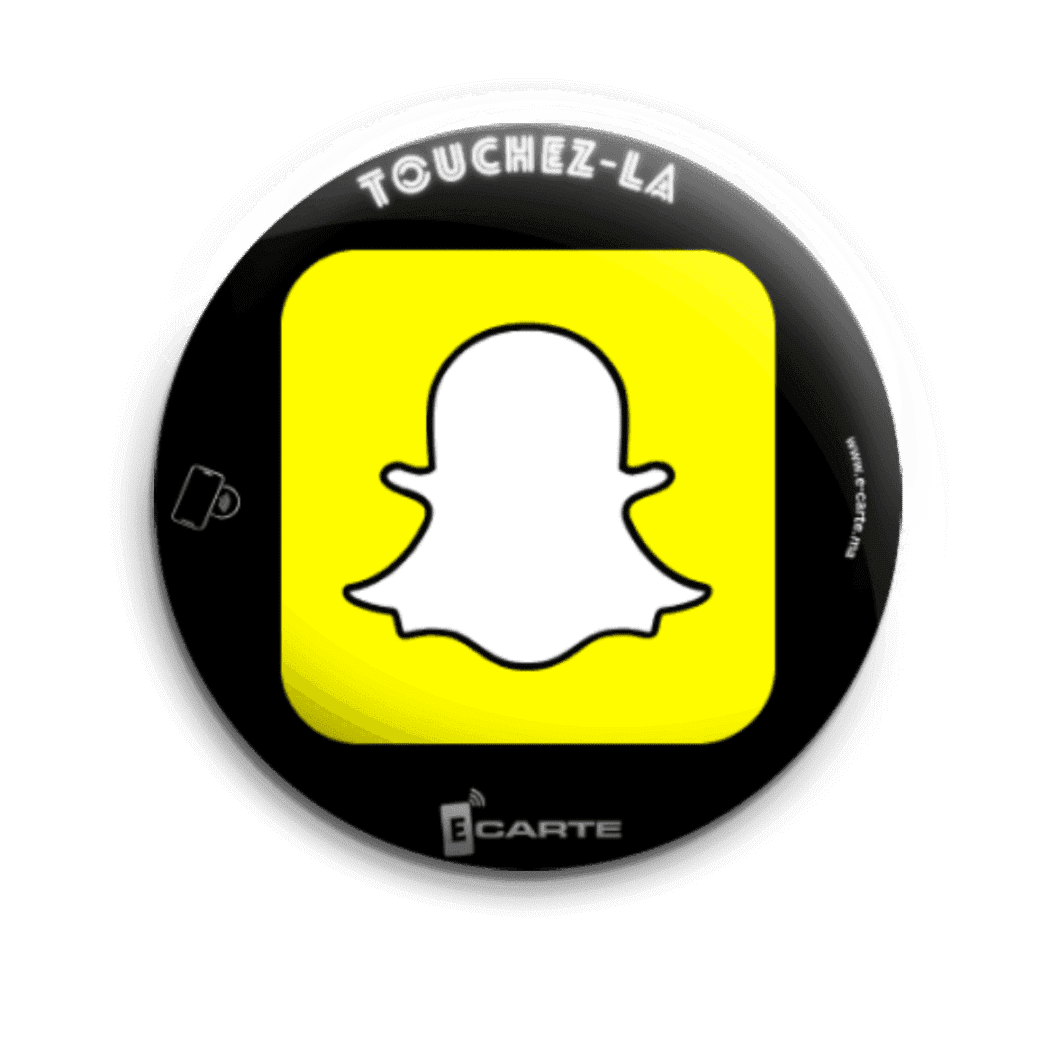 NFC TAP ÉTIQUETTE SOCIALE SNAPCHATE
