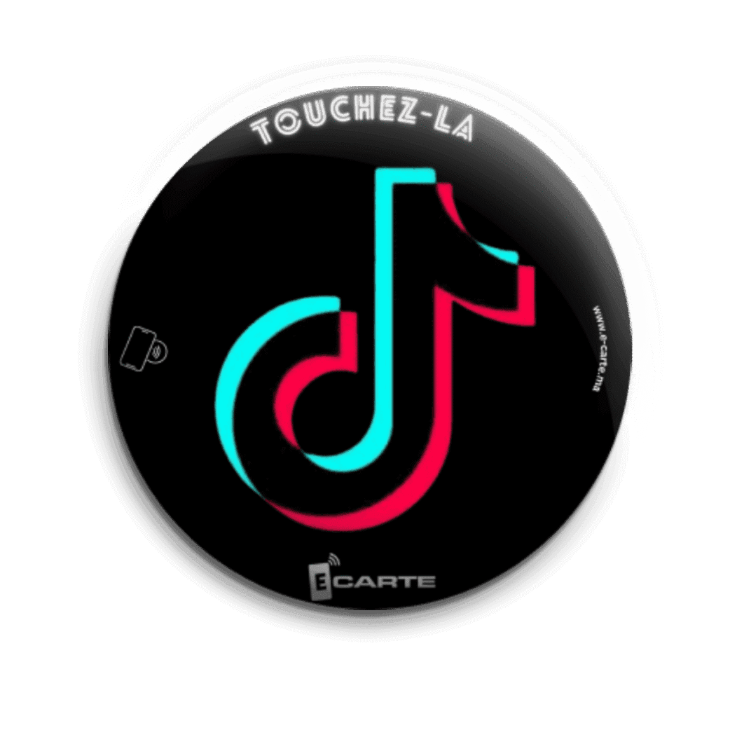 NFC TAP ÉTIQUETTE SOCIALE TIKTOK