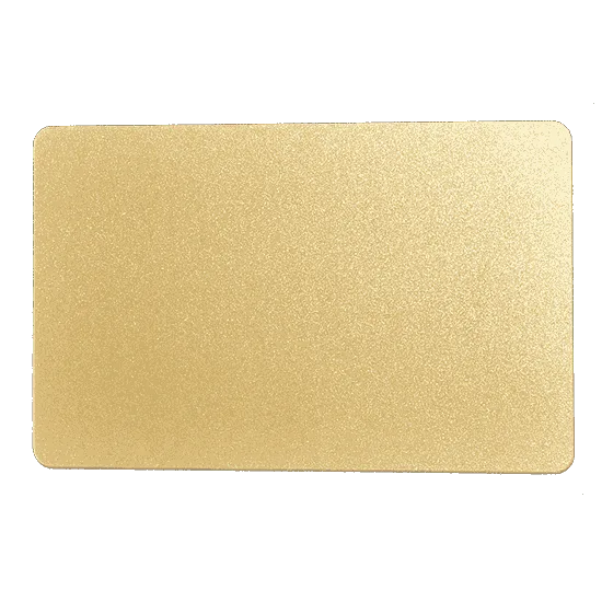Carte de visite NFC PVC dorée