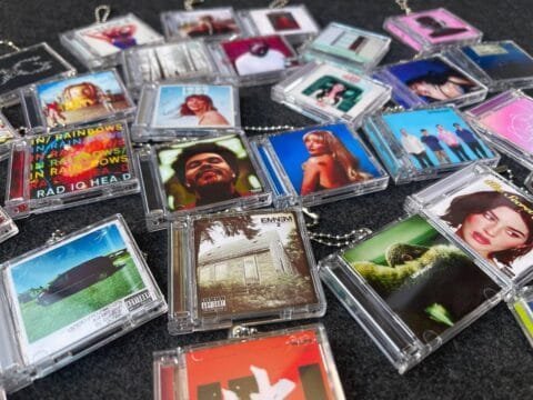 Porte-clé mini album CD personnalisé avec NFC