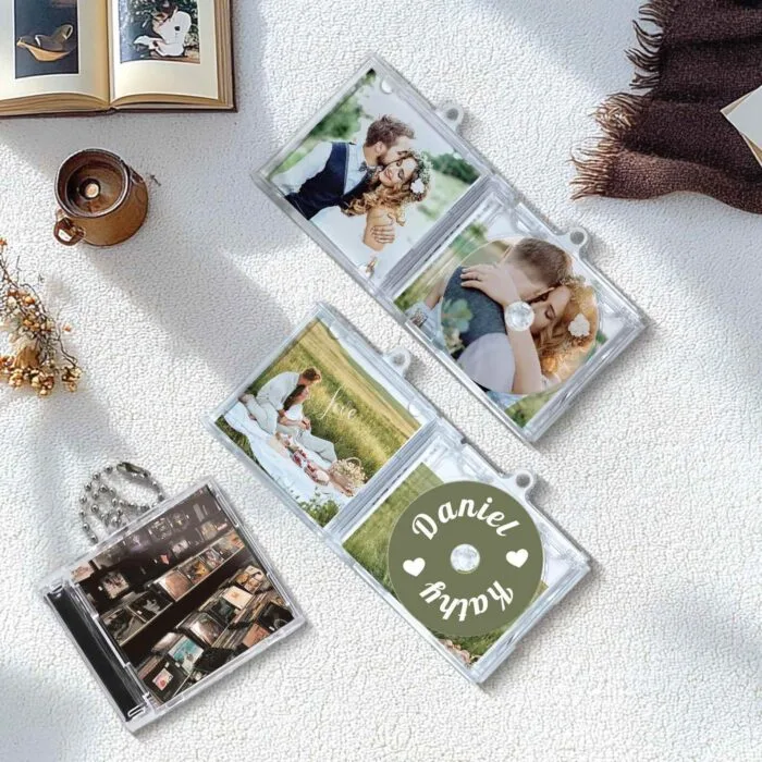 Porte-clé mini album CD NFC