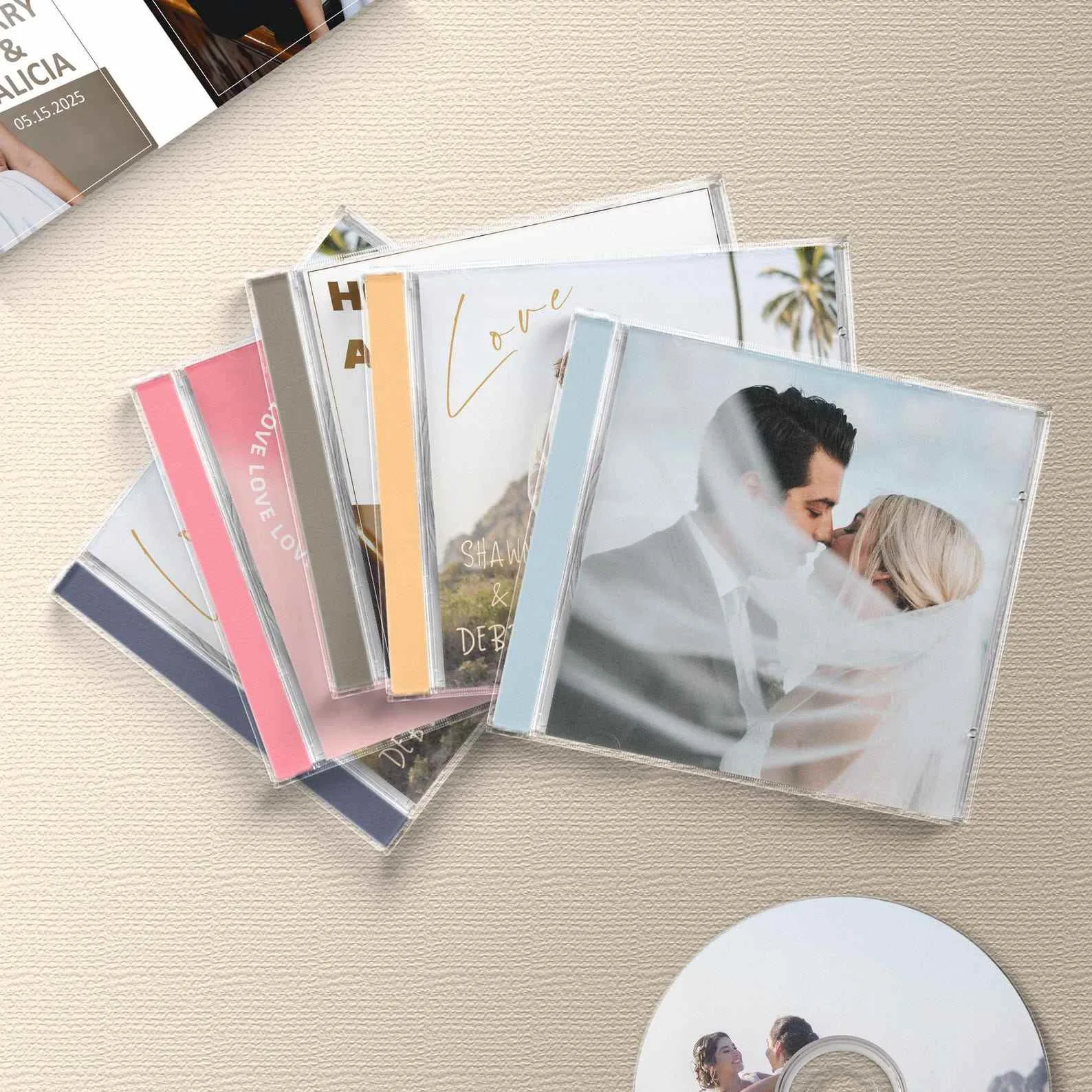 Porte-clé mini album CD personnalisé avec NFC – Image 3