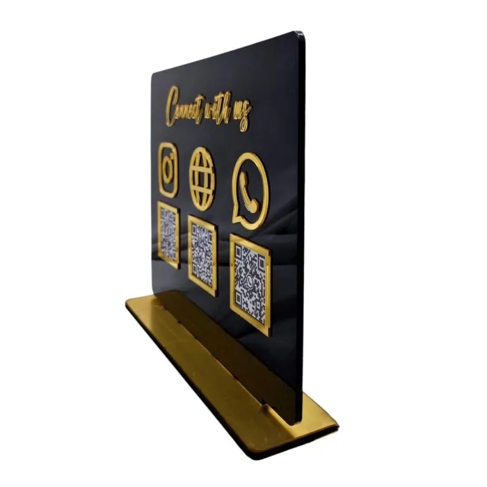 Panneau QR code 3D pour boutique