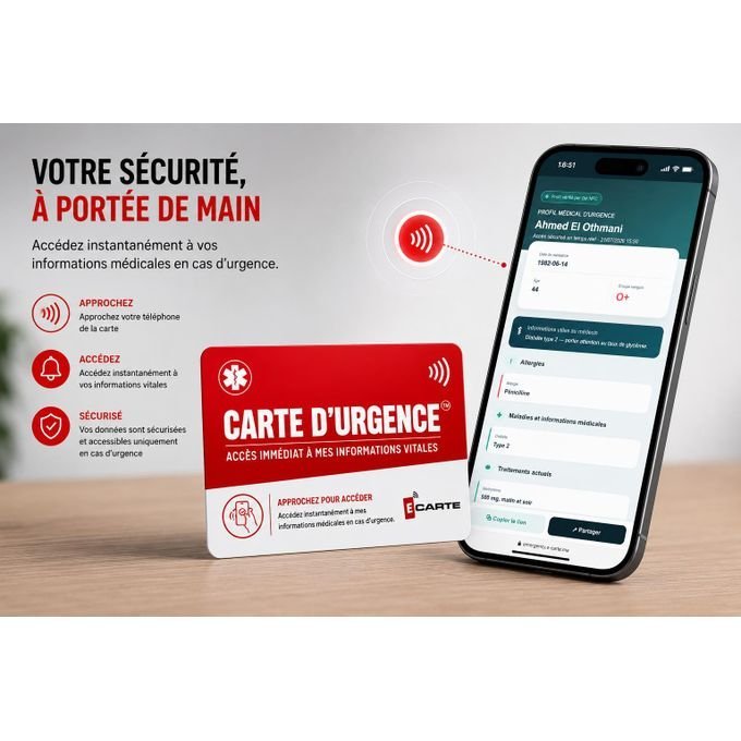 Carte d'urgence médicale